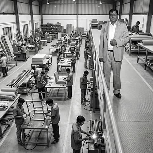 Ergon Xlu manufacturing facility floor, Hyderabad